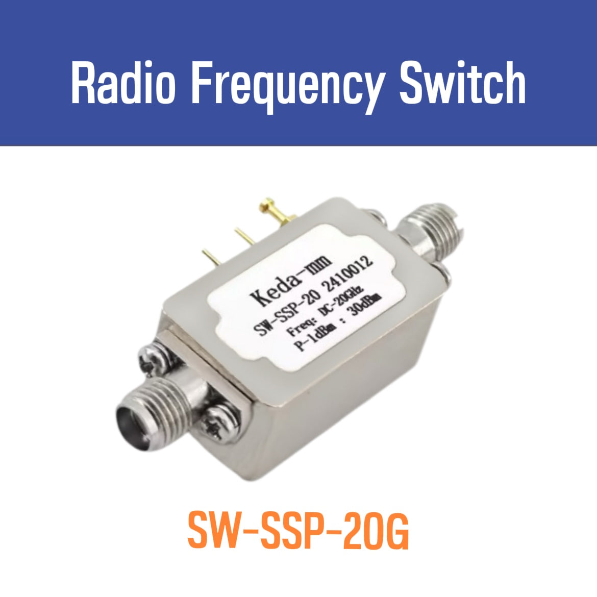 Радиочастотный коммутатор SW-SSP-20G 0-20 ГГц SMA Female разъем