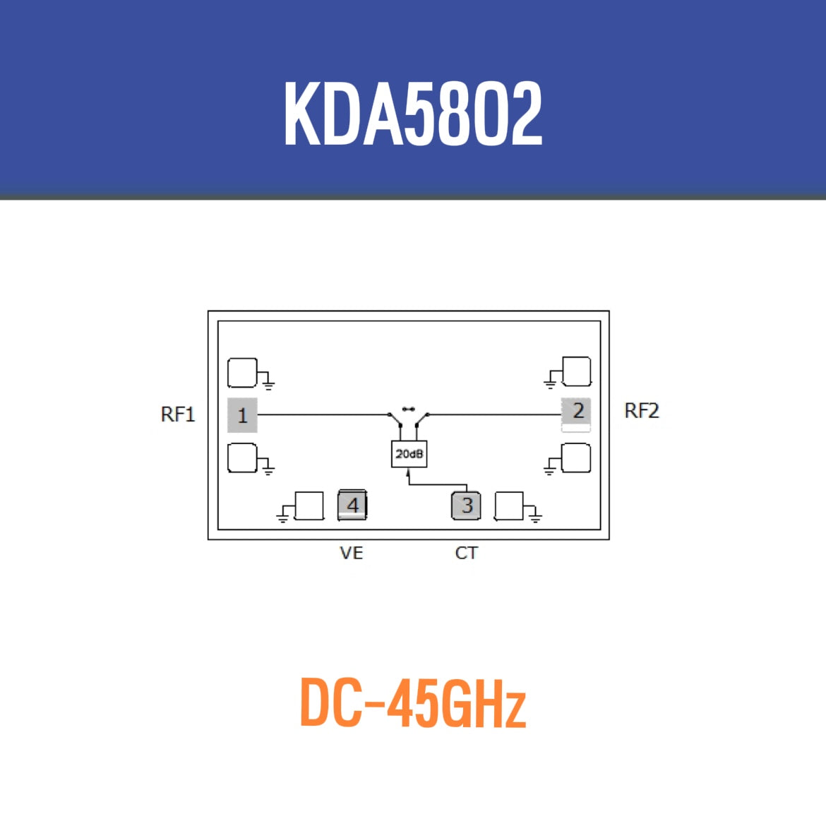 Integrated Circuit Die Chips KDA5802