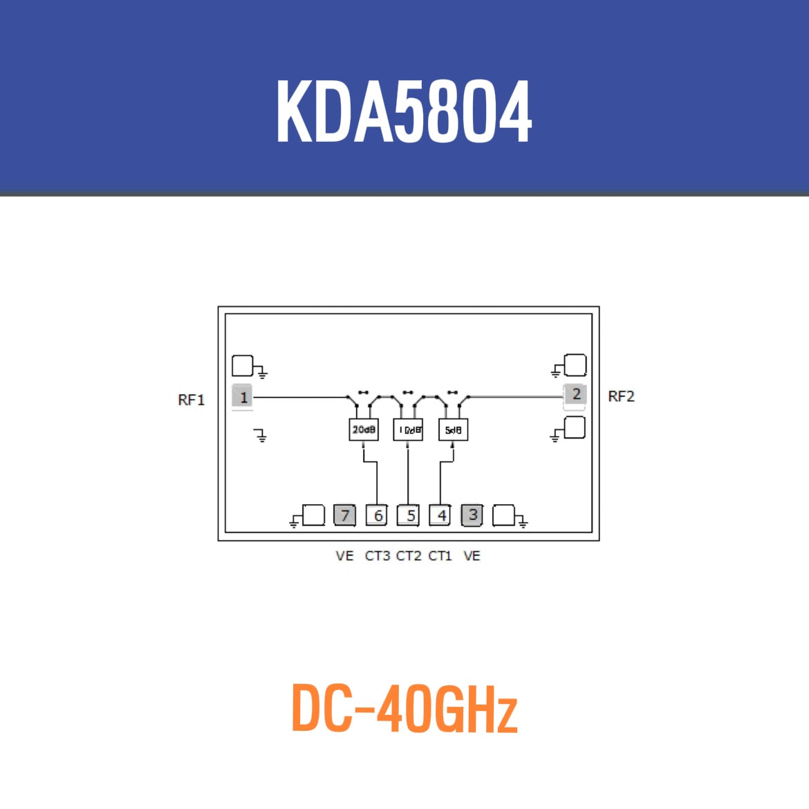 Integrated Circuit Die Chips KDA5804